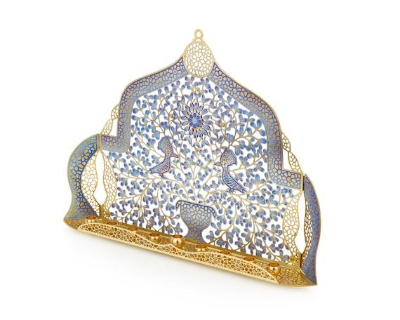 Wedding gift | Menorah | Hanukkah | Judaica | Hand Made in Israel | Jewish Holidays | Brass | Chanukah | Jewish gift | New home Jewish gift