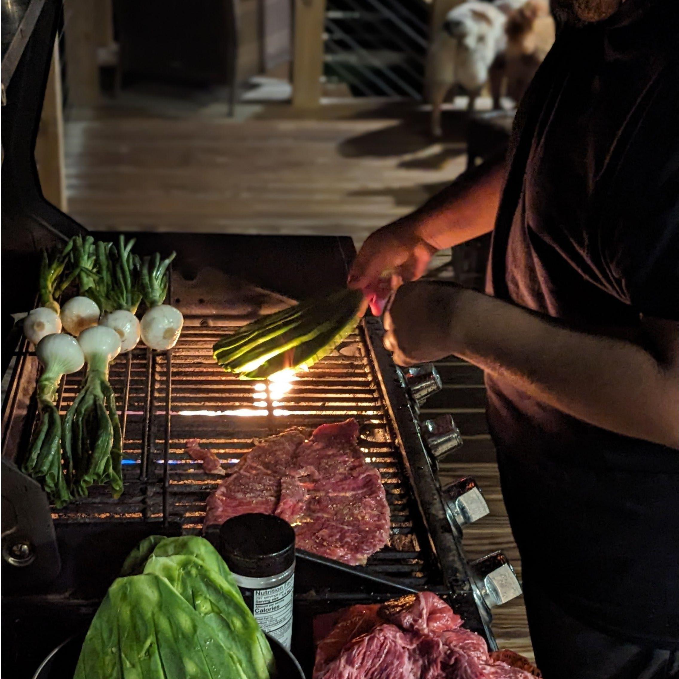 Our first home-cooked meal together Mae wow'd me with his carne asada - a staple we are sharing with our families this Sunday 💖