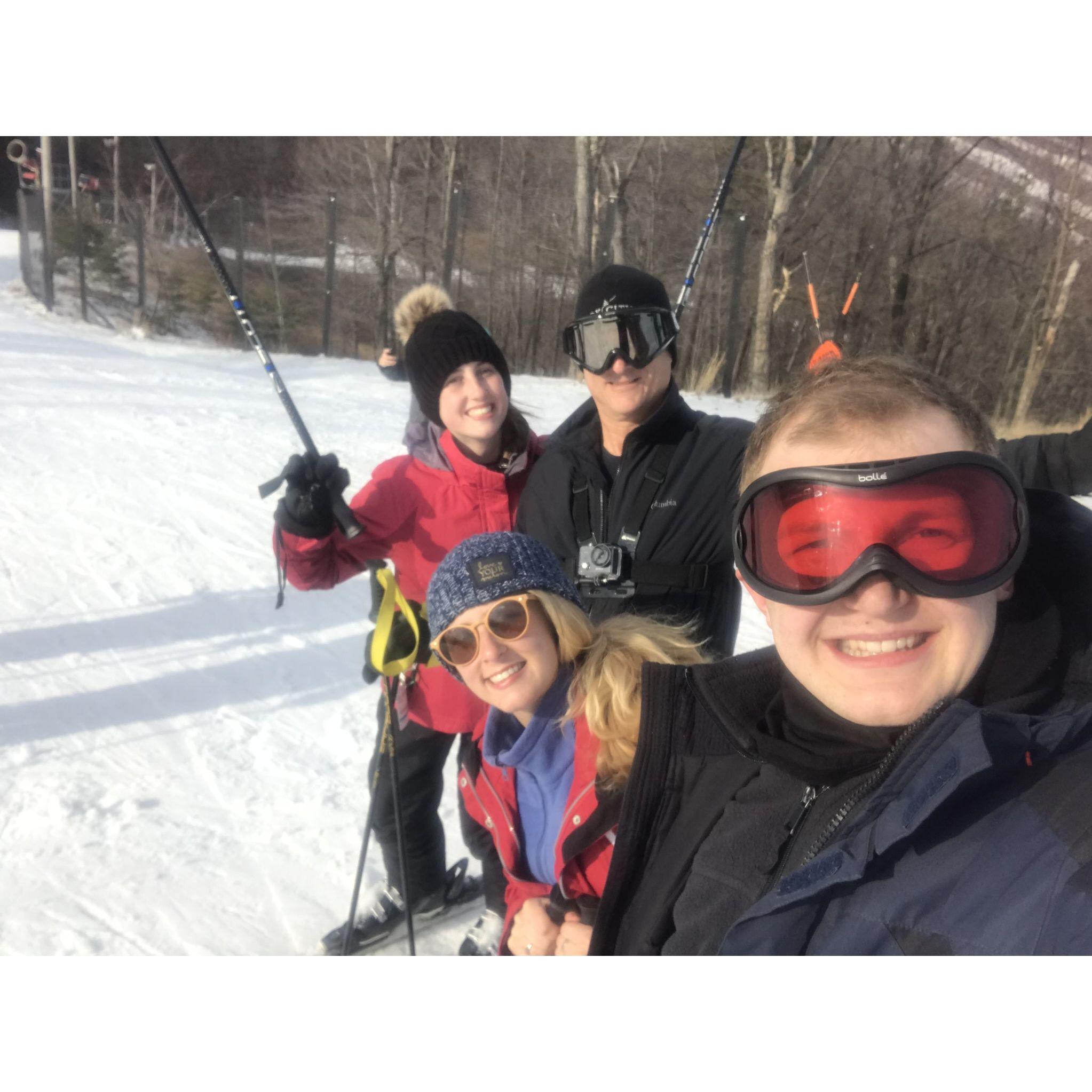 We love skiing!