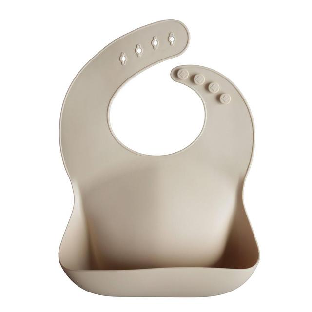 Mushie Silicone Baby Bib - Shifting Sand