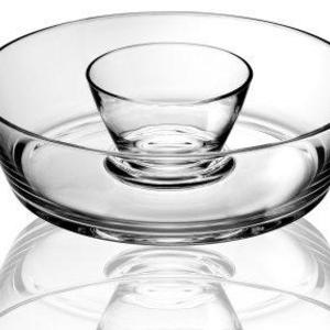 Bormioli Luigi - Luigi Bormioli RM104 Michelangelo 2 Pc Chip-n-Dip Set, 0, Clear