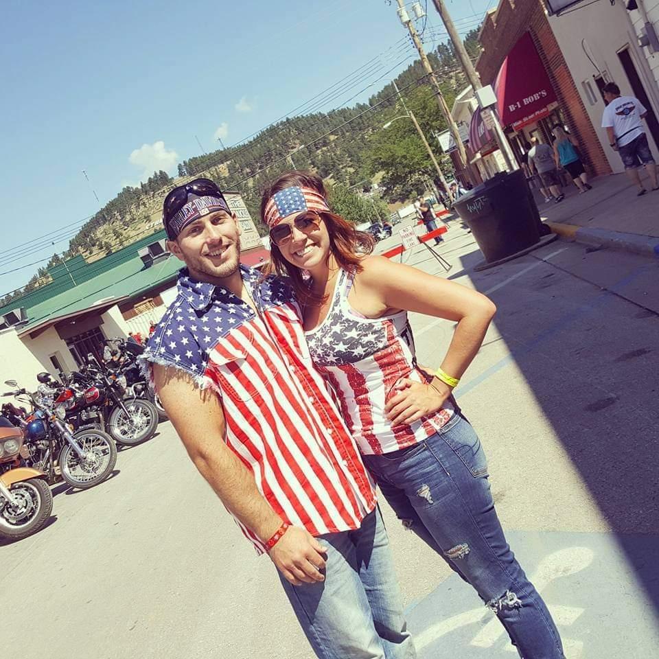 First time in Sturgis together! 'merica