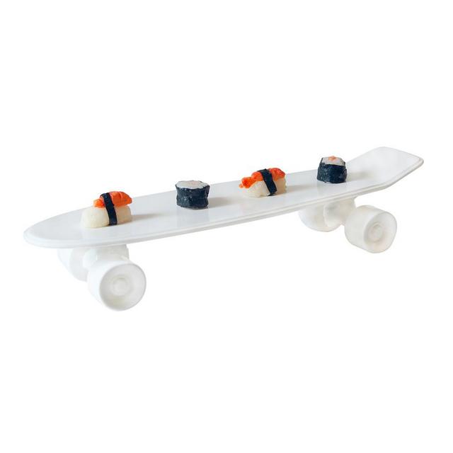Memorabilia Porcelain - My Skateboard Platter - White