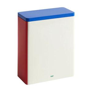 Hay Tin Container XL, off-white - blue - red