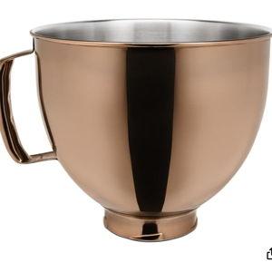 KitchenAid 5 Quart Metallic Finish Stainless Steel Bowl 4.5 Q or 5 Q Tilt-Head Mixer, Radiant Copper