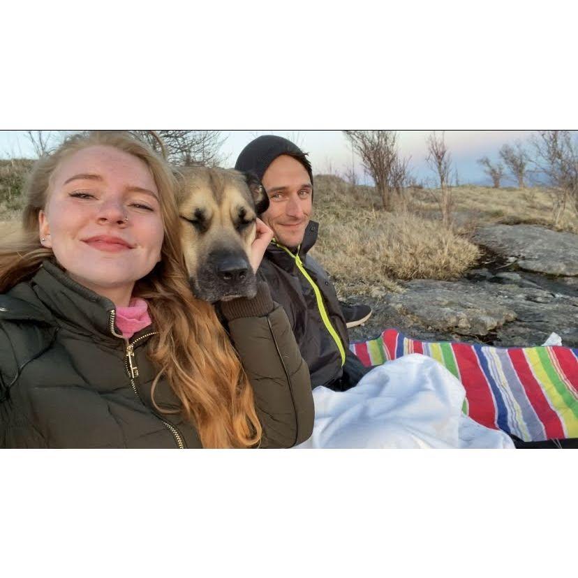 Our first official date. We went for a hike at Black balsam, drank some cacao, and watched the sunset.