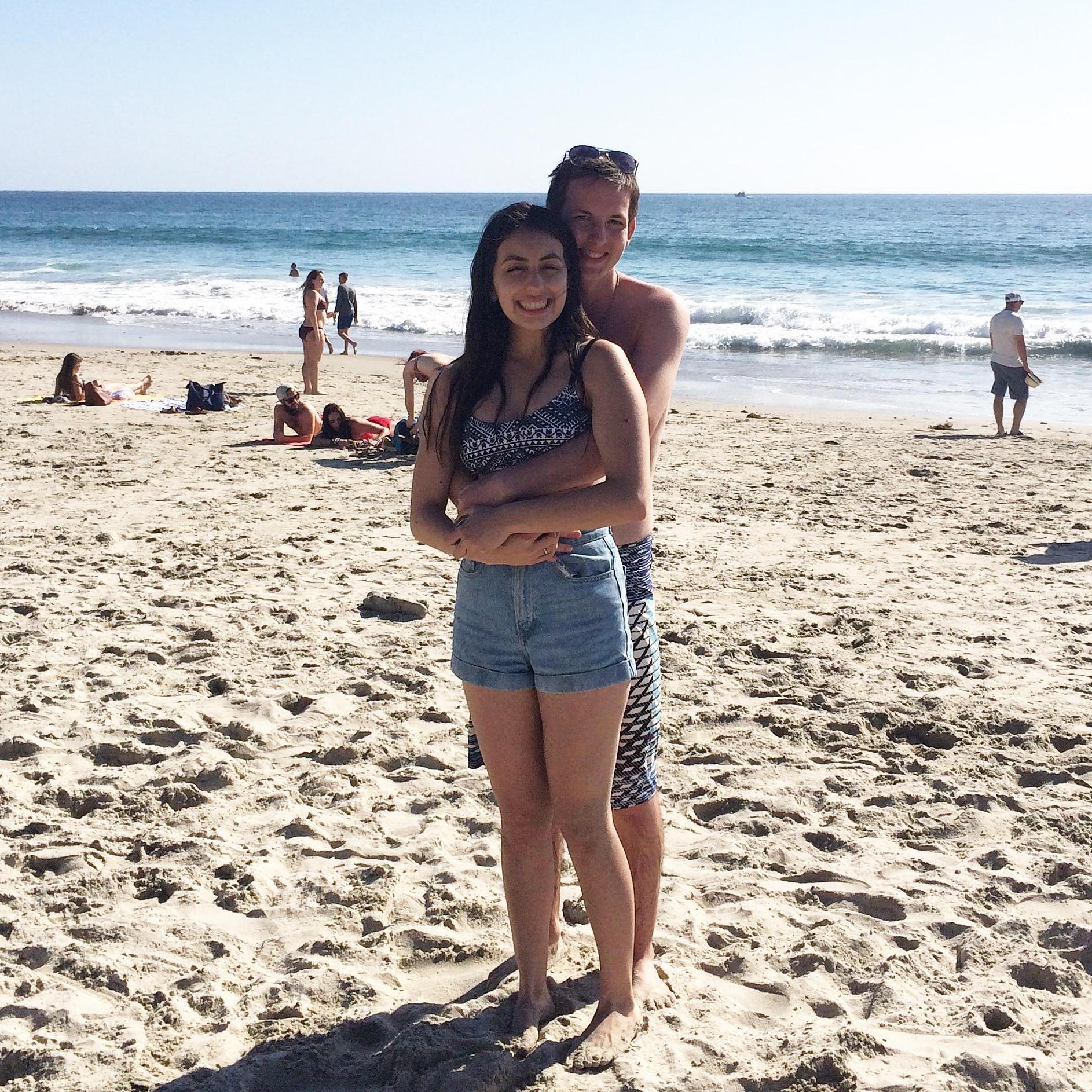 Keegan and Marissa's first time at Laguna Beach (and in California) together - March, 2016