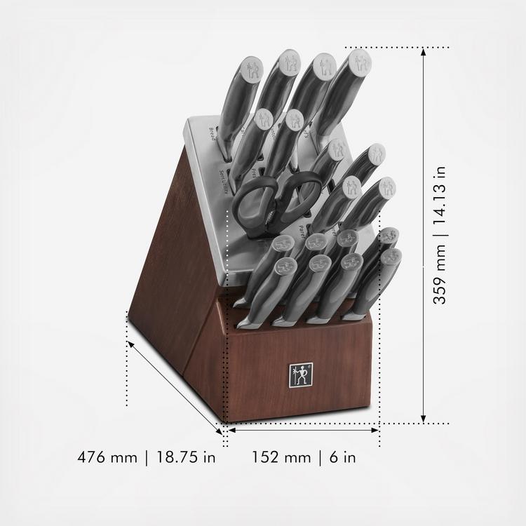 Henckels, Graphite 20-Piece Self-Sharpening Knife Block Set | Zola