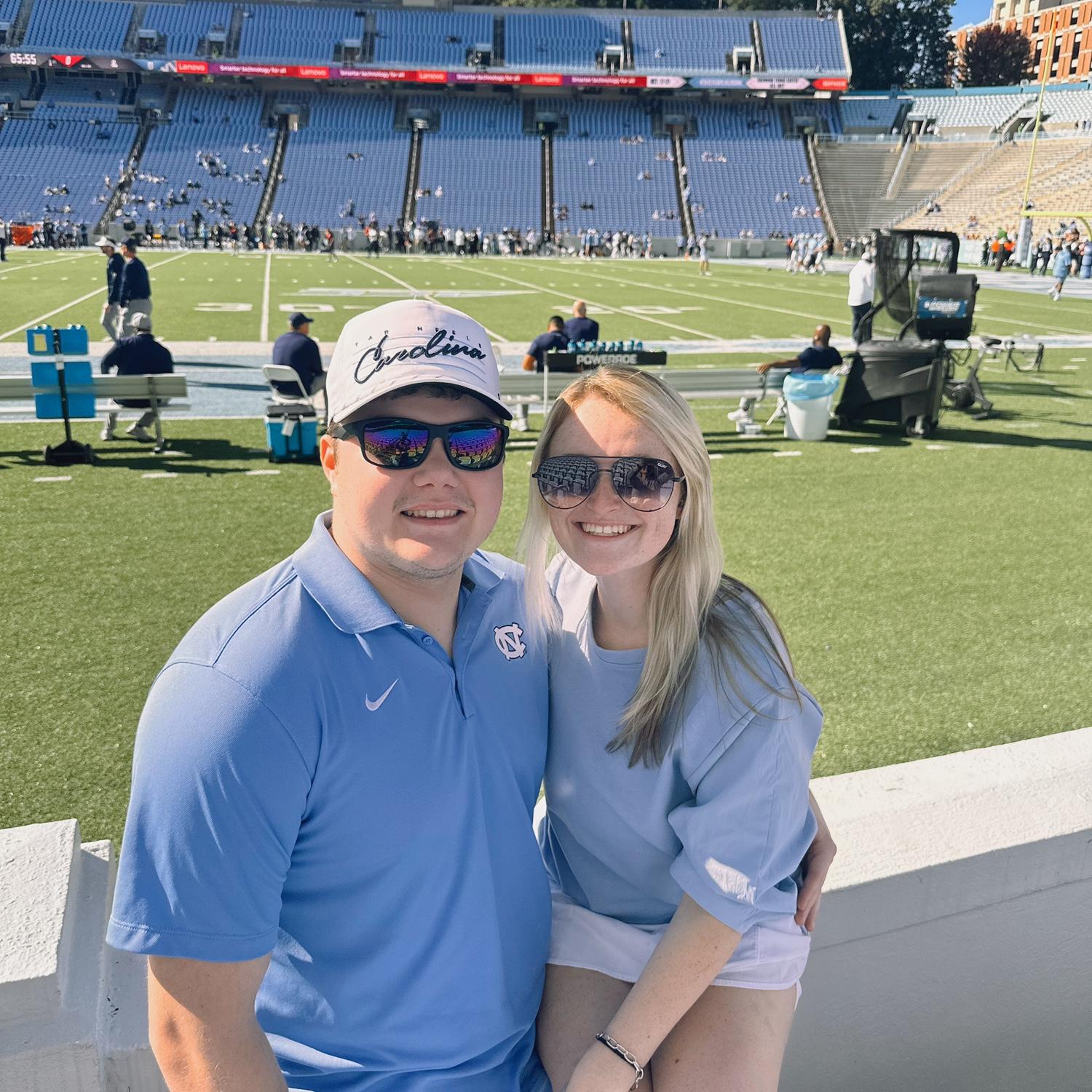 Living in Chapel Hill, NC for graduate school! Brycen attends UNC and Taylor attends NC State! These two are planning a wedding while completing a Master’s Degree!