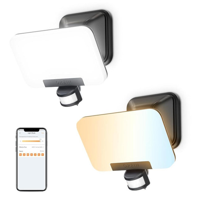 OREiN Motion Sensor Outdoor Lights, Smart Flood Light Outdoor