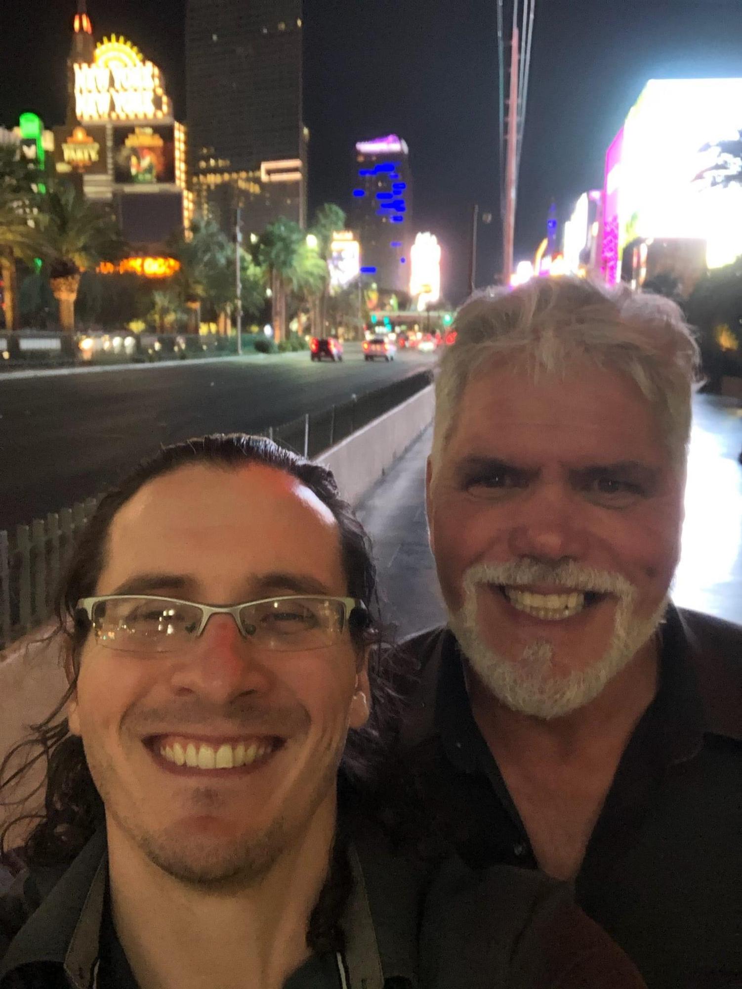 TJ and Joe, Las Vegas Strip—look at those smiles ❤️❤️