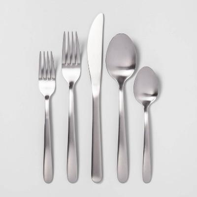 20pc Stainless Steel Matte Finish Silverware Set - Made By Design™