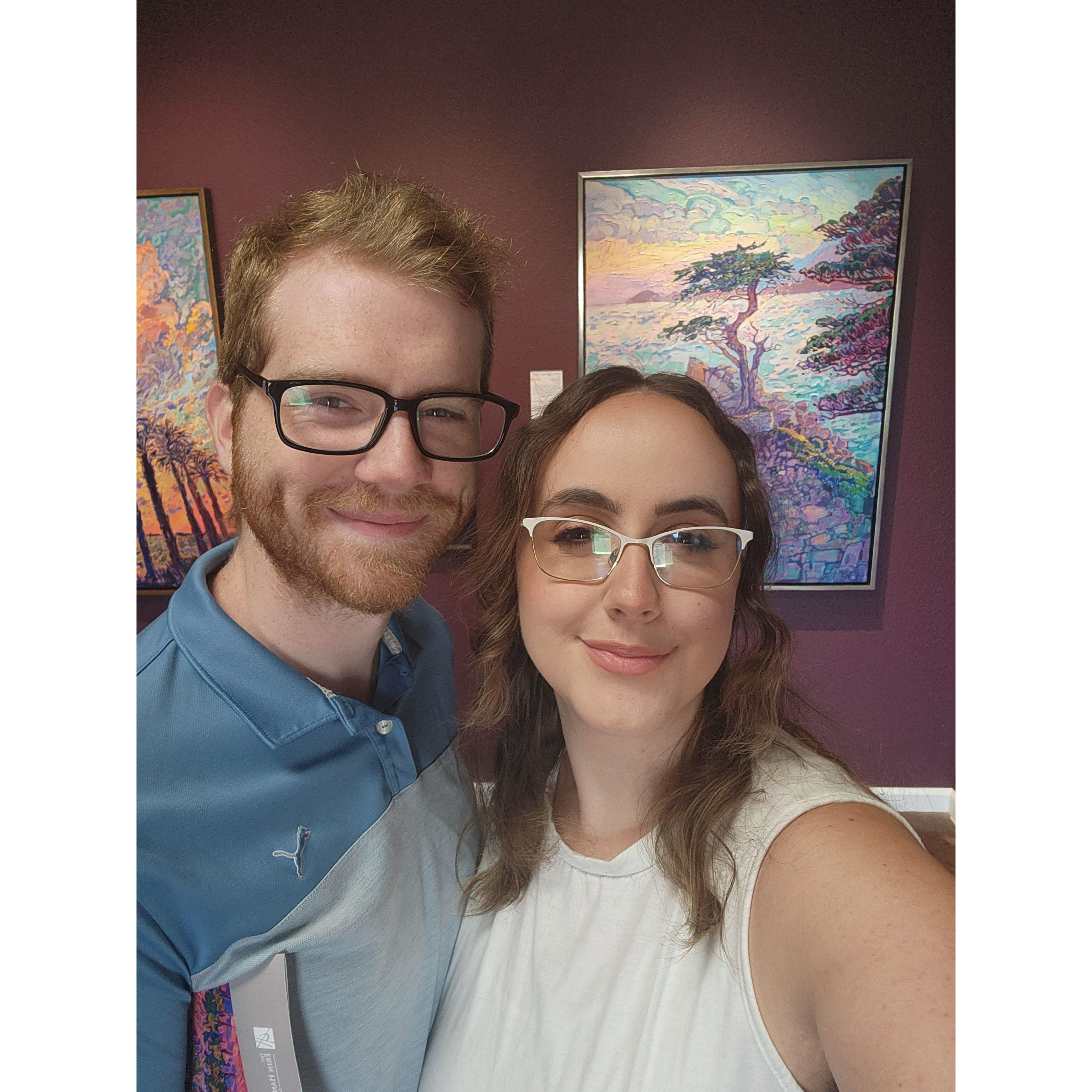 Ethan and Samantha both have a love for art and surprise art gallery dates!