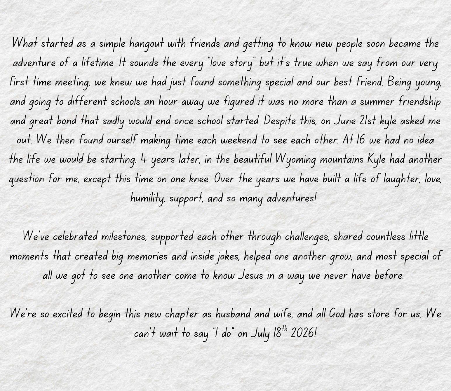 The Wedding Website of Faith Kohl and Kyle Koen