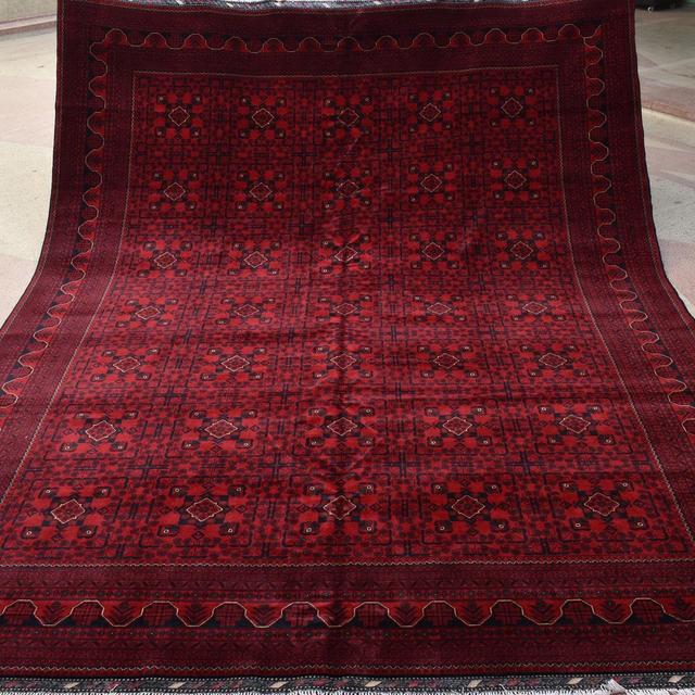 Afghan rugs, Custom Rugs, High Quality Handmade Afghan Khal Muhammadi rug, large red area rug, tribal rug, Turkmen carpet, Living room rug