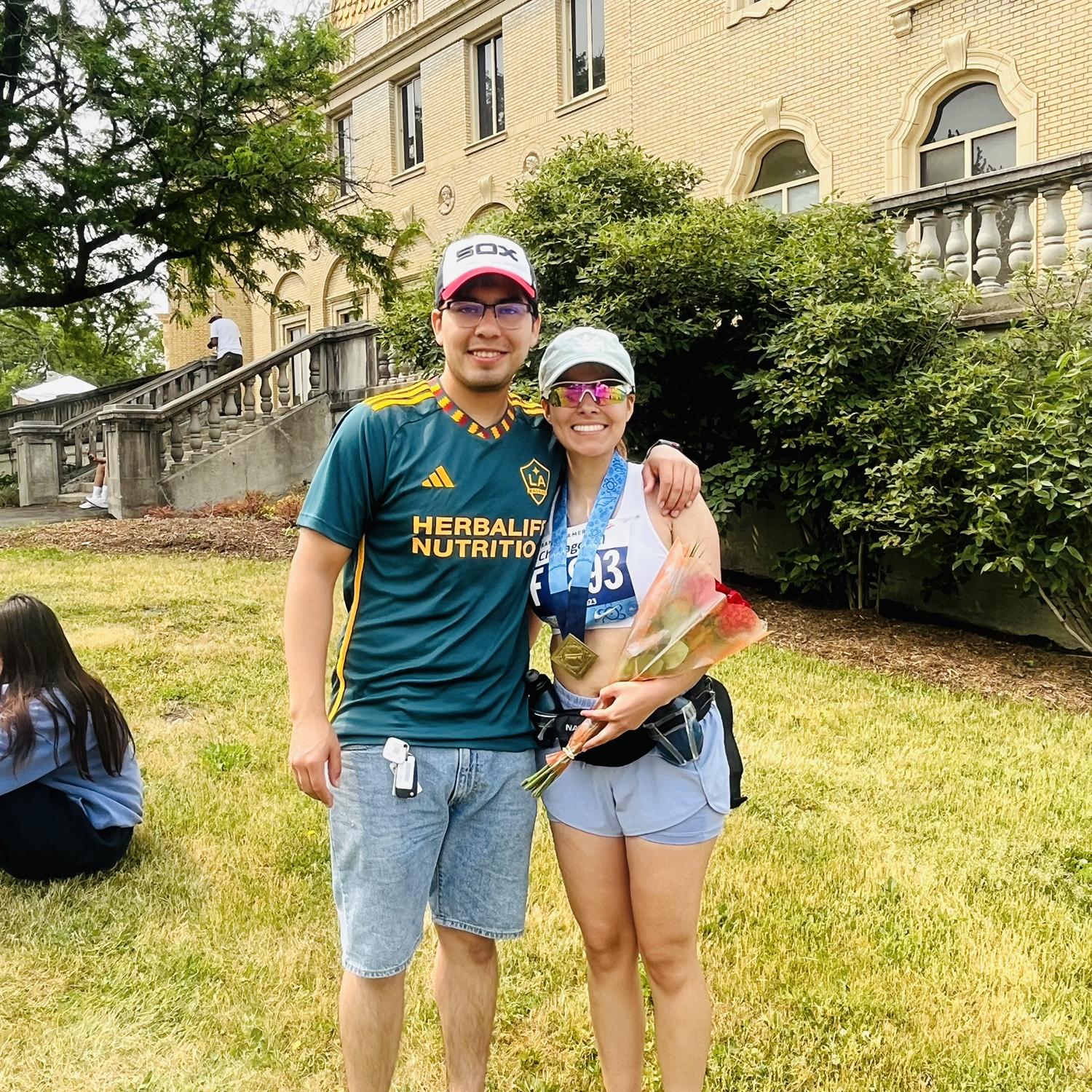 Lorena's half marathon race