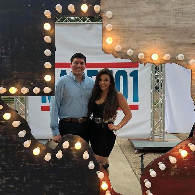 CJ took Ashley to see Mr. George strait for her 25th Birthday.