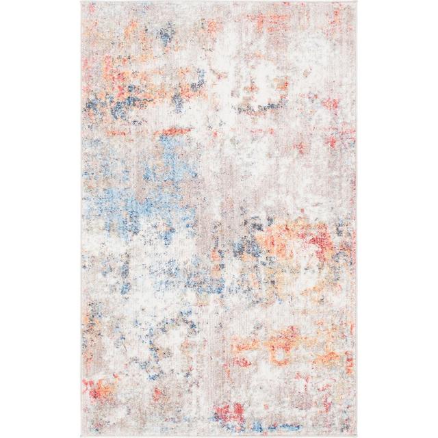 Bridgeport Home Prizem Shag Prz3 Multi 3' 3" x 5' 3" Area Rug