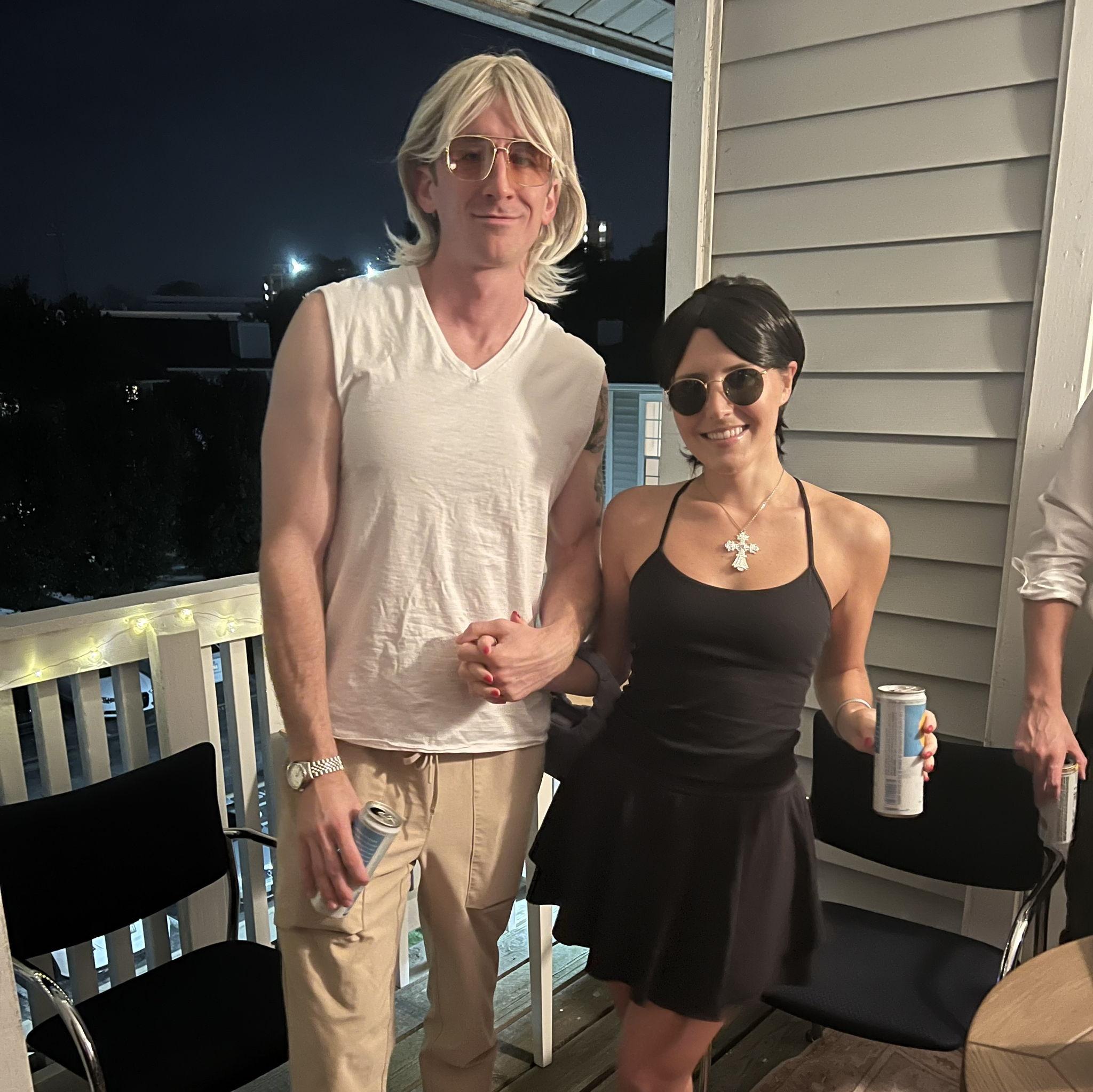 David and Victoria Beckham... the night before we got Millie!