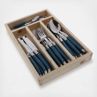 Laguiole 24-Piece Everyday Flatware in Presentation Box Set, Service for 6