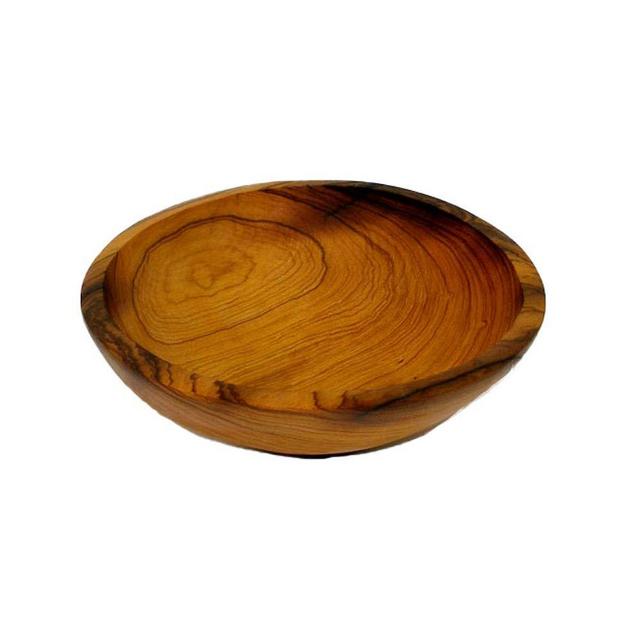 7.5-Inch Hand-Carved Olive Wood Bowl