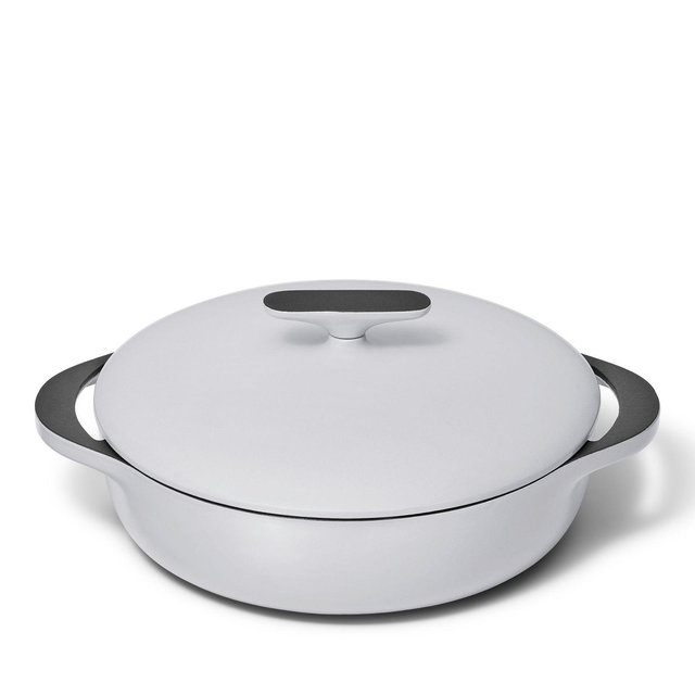 Caraway Enameled Cast Iron 3.5 Qt Braiser with Lid
