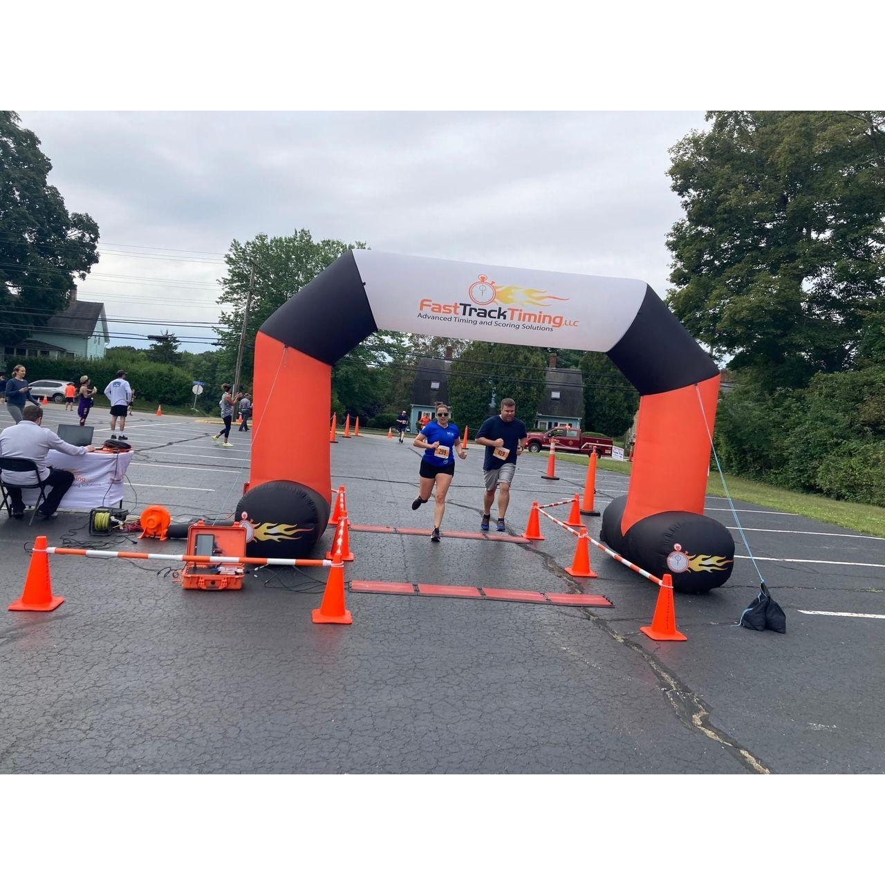 Crossing the finish line together!
