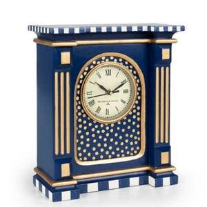 royal check mantel clock