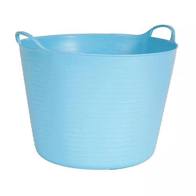 Gardene's Supply Company Large Garden Tubtrug | Multi Use Outdoor Garden Harvesting Basket | Ideal for Gardening, Cleaning, and Storage Needs | 11 Gallon Capacity - Sky Blue