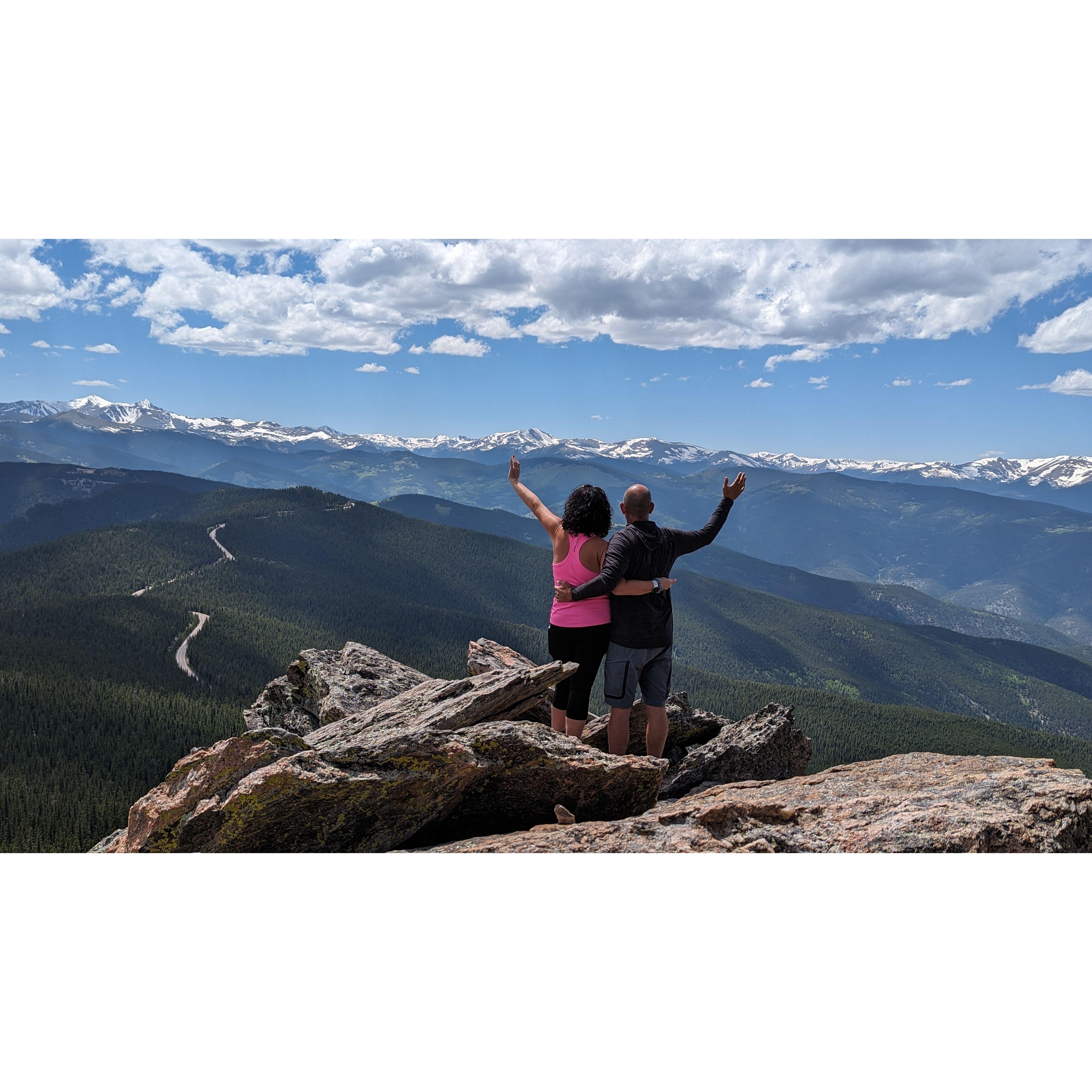 Michelle's favorite hike, Chief Mt, just a short drive from our place and the views are amazing.