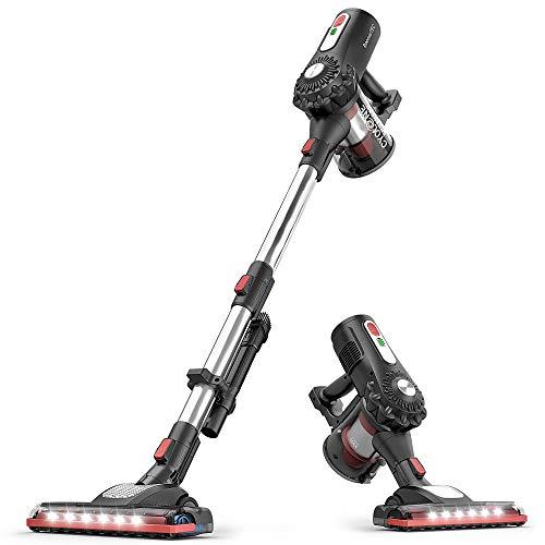 RoomieTEC Cordless Stick Vacuum Cleaner, 2 in 1 Handheld Vacuum with 120W Suction Power, Stainless Steel Filter, HEPA Filter, Designed for Floor, Carpet, and Pet Hair - RMDY595