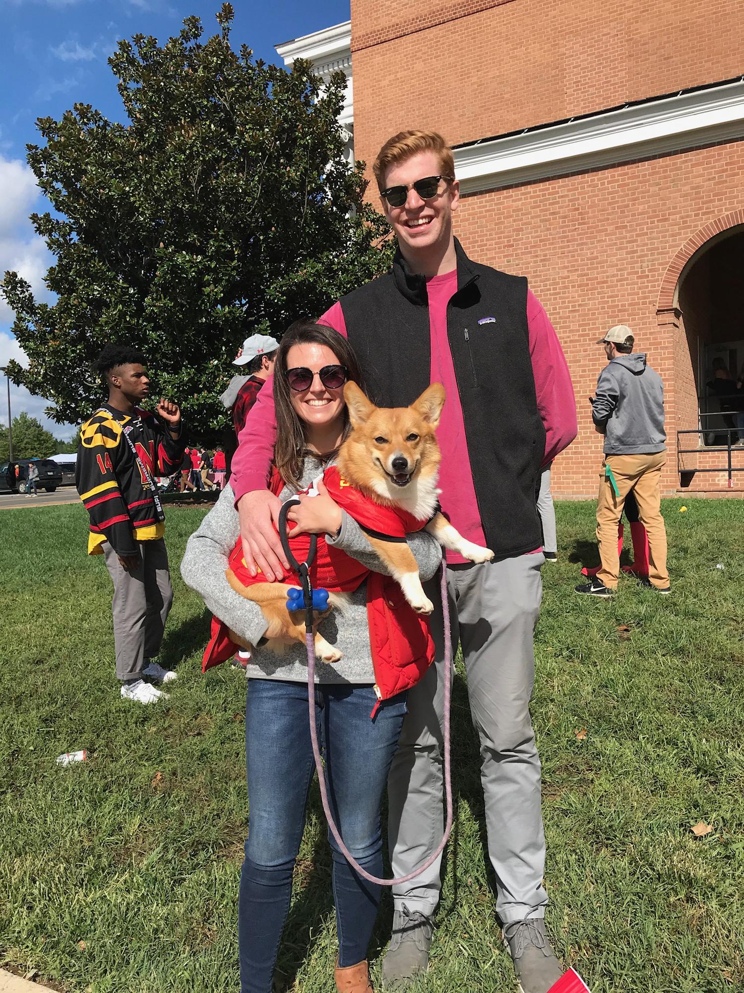 Family photo at UMD homecoming weekend - Go Terps!
