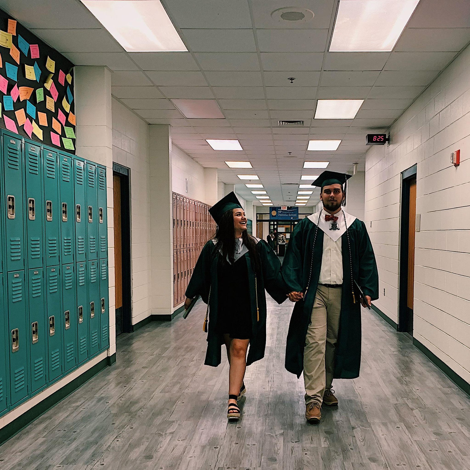 Last time walking the halls together