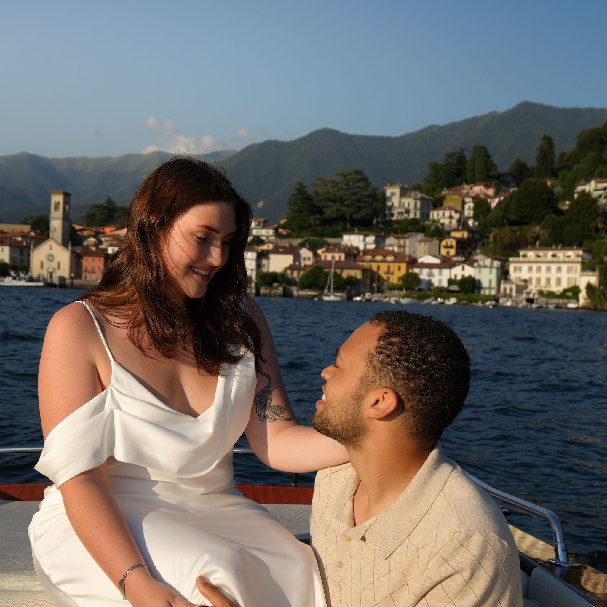 Lake Como + DIY engagement photos = memories we’ll never forget!