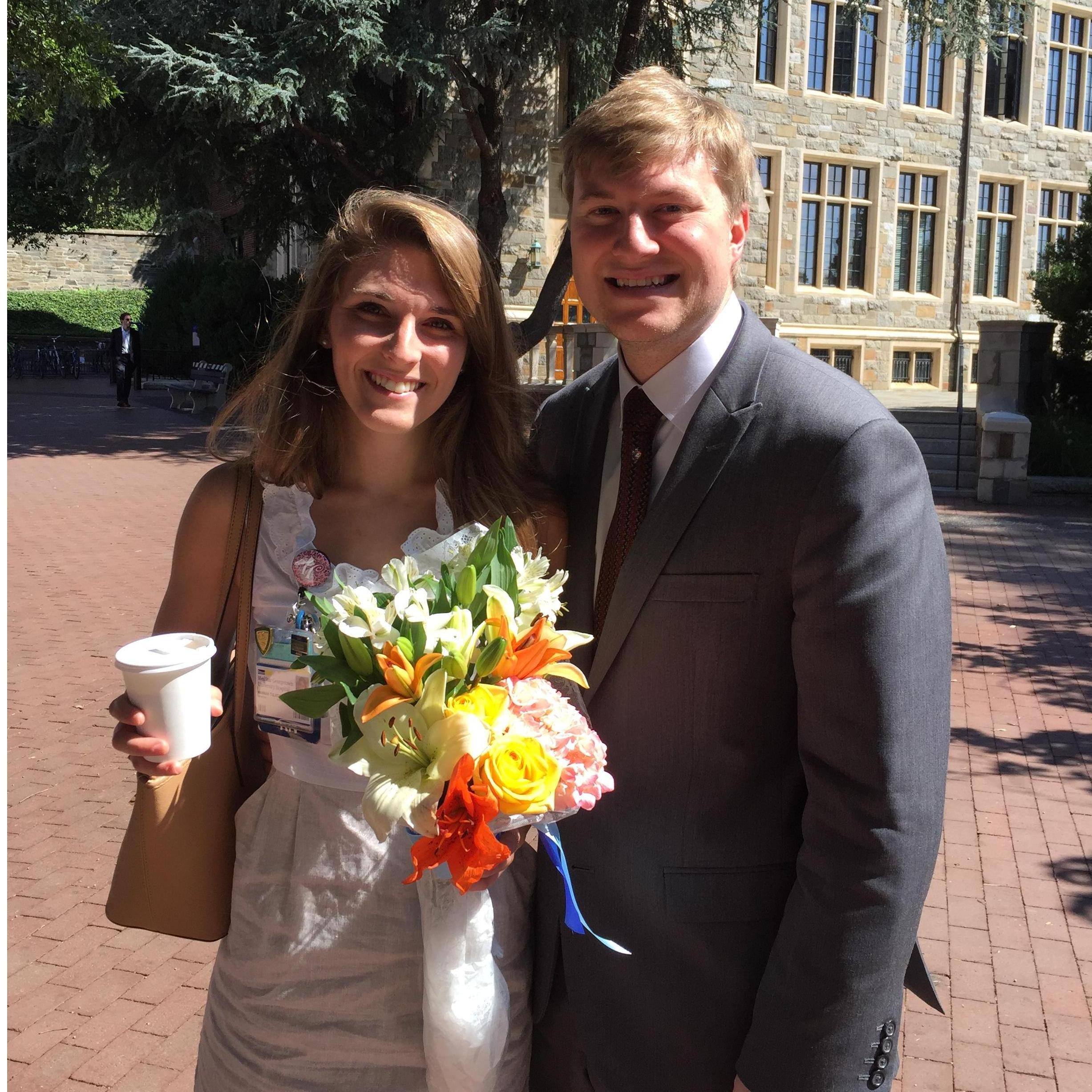 The day i graduated from my nurse residency program at MedStar Georgetown University Hospital!