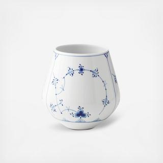 Blue Fluted Plain Vase
