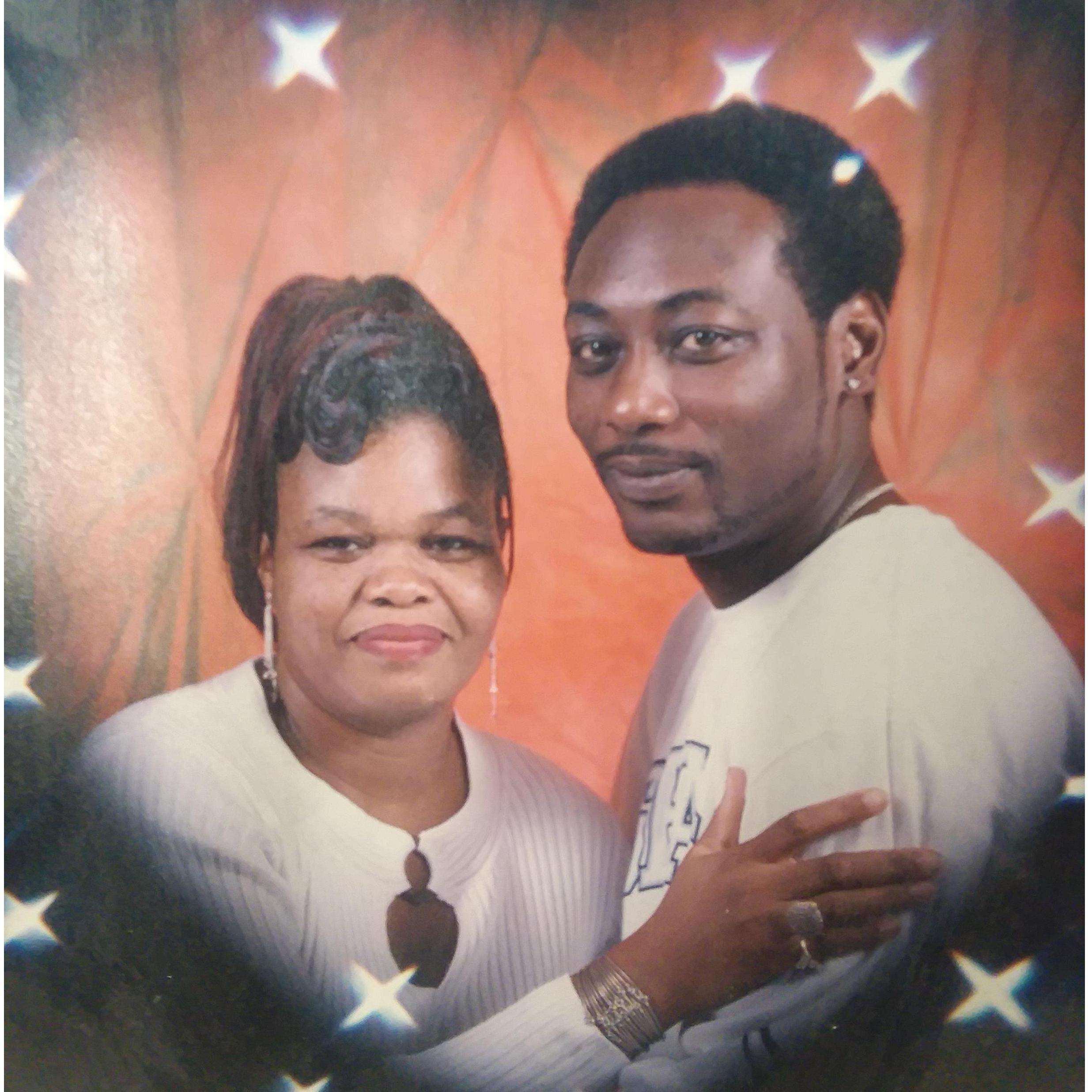 This picture is part of our first family photo. Our relationship has aged like fine wine. The older it gets the better it gets.