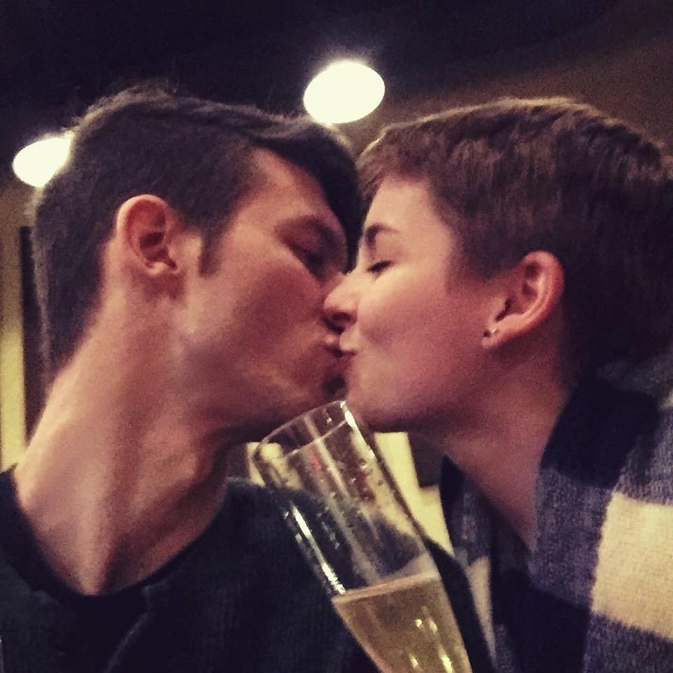December 31, 2015: Celebrating our second new years together. Cheers!
