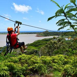 Ziplining in Kauai