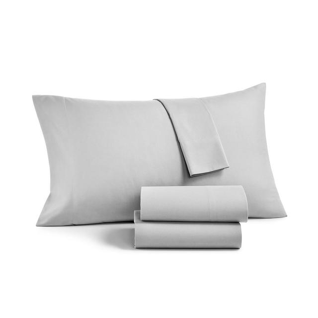 Martha Stewart Essentials Solid Microfiber 3-Pc. Twin Sheet Set, Created for Macy's
