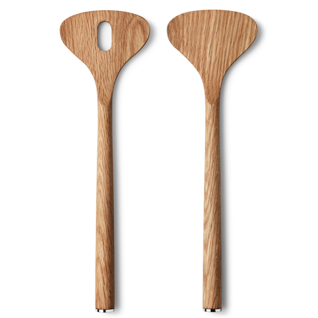 ALFREDO salad servers, oak wood - Georg Jensen