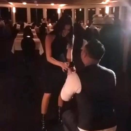 He proposed ♥ She said yes!