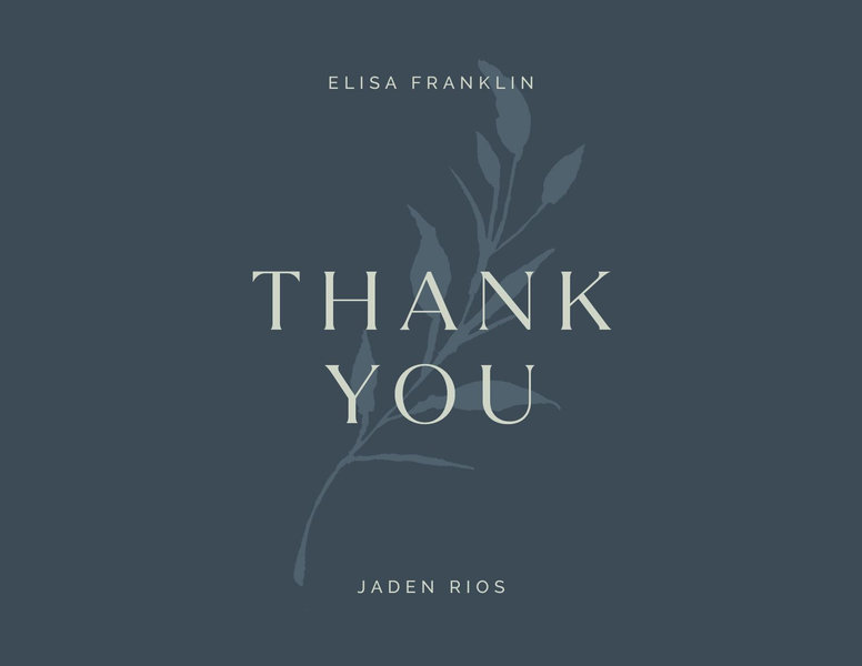 Aneci Landscape | Deep Forest | Zola Thank You Cards