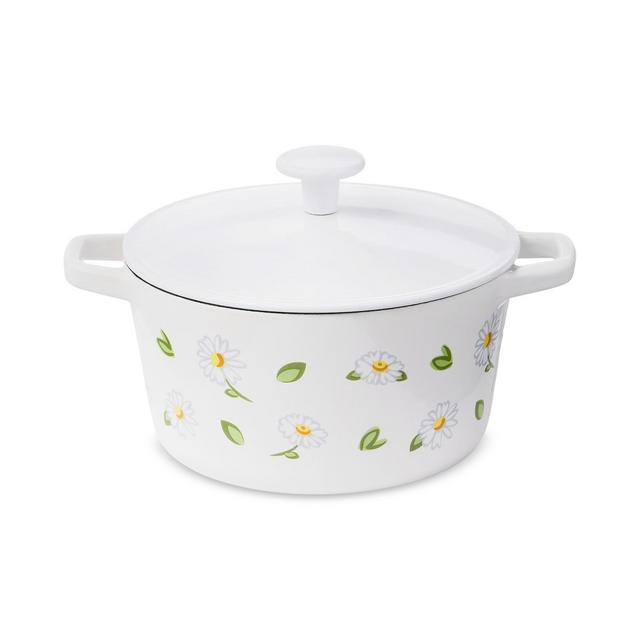 The Cellar Enameled Cast Iron Daisy 3-Qt Dutch Oven, Created for Macys