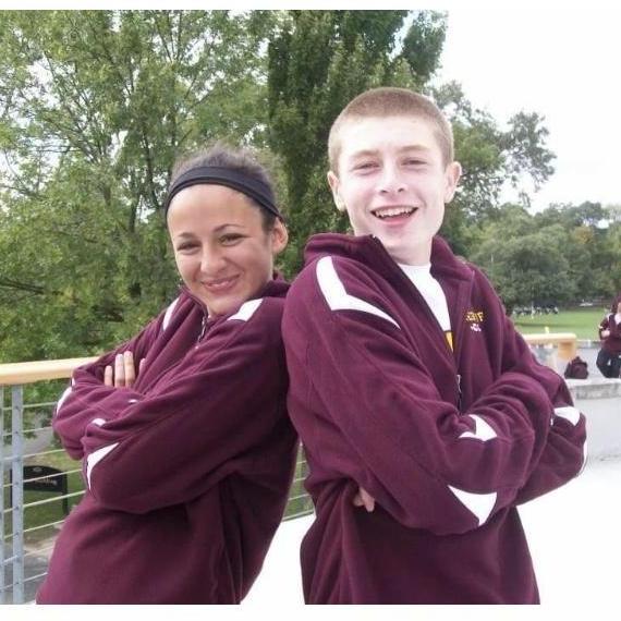 Sophomore year of high school at a cross country meet