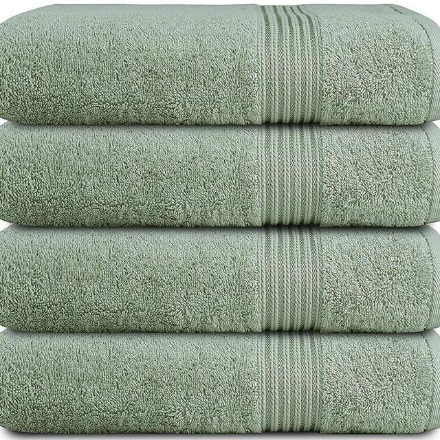  ZUPERIA Bath Towels 27 x 54 Set of 4 Ultra Soft 600