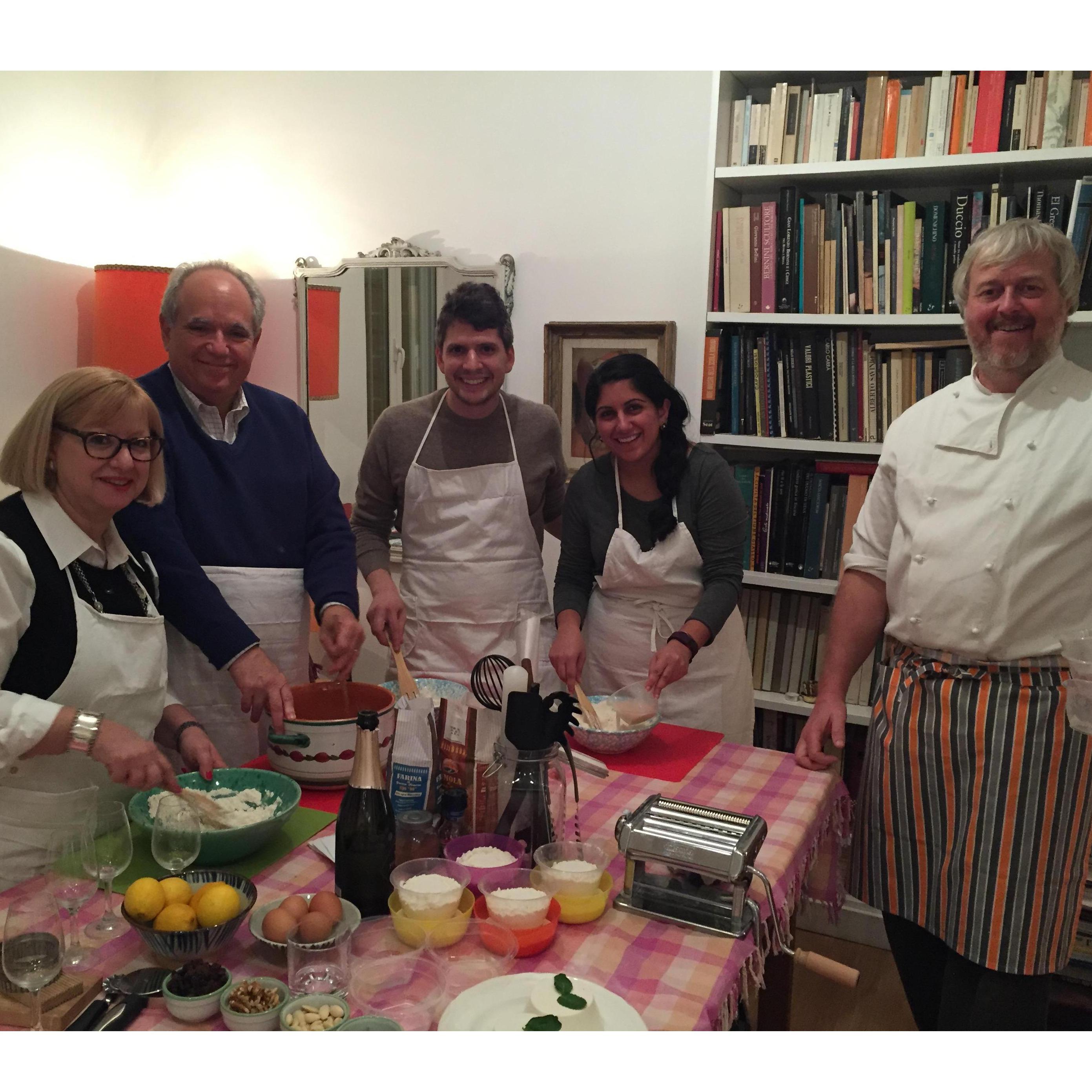 Cooking class in Rome with the Fuhrmans