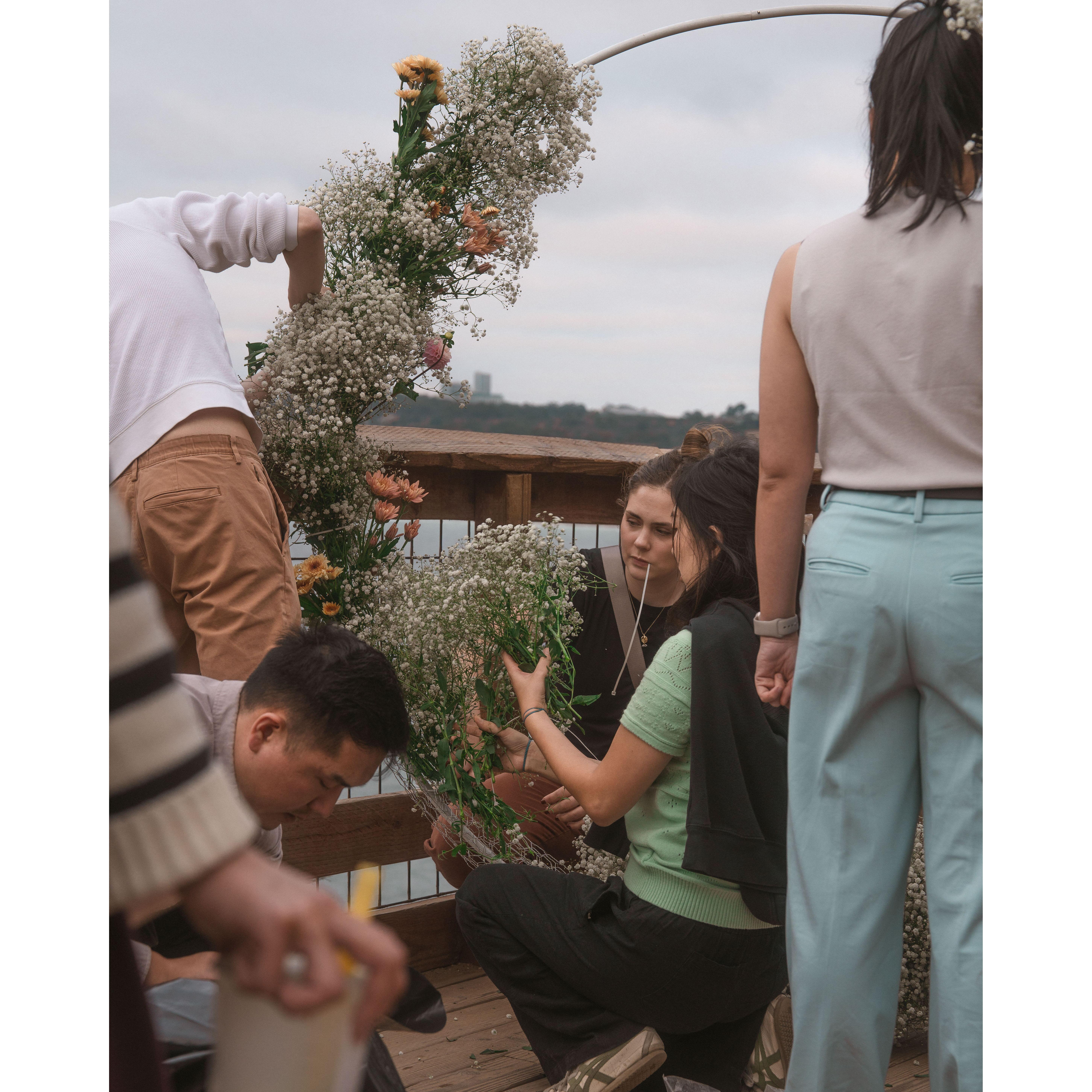 The amazing group of friends who had to keep this entire plan a secret for months.