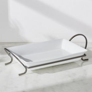 Cambridge 13.75" Graphite Baking Dish with Rack