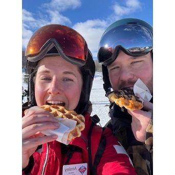 We share a love of skiing (and Waffle House waffles!)